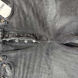 RE/DONE Black Straight Leg Jeans Size 29